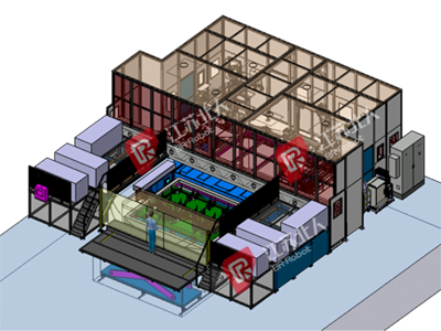 某客车的侧围、顶盖自动化焊接站